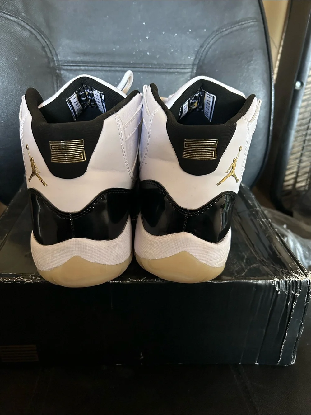 Jordan Men's Retro High-Top Sneakers in Black, White and Gum